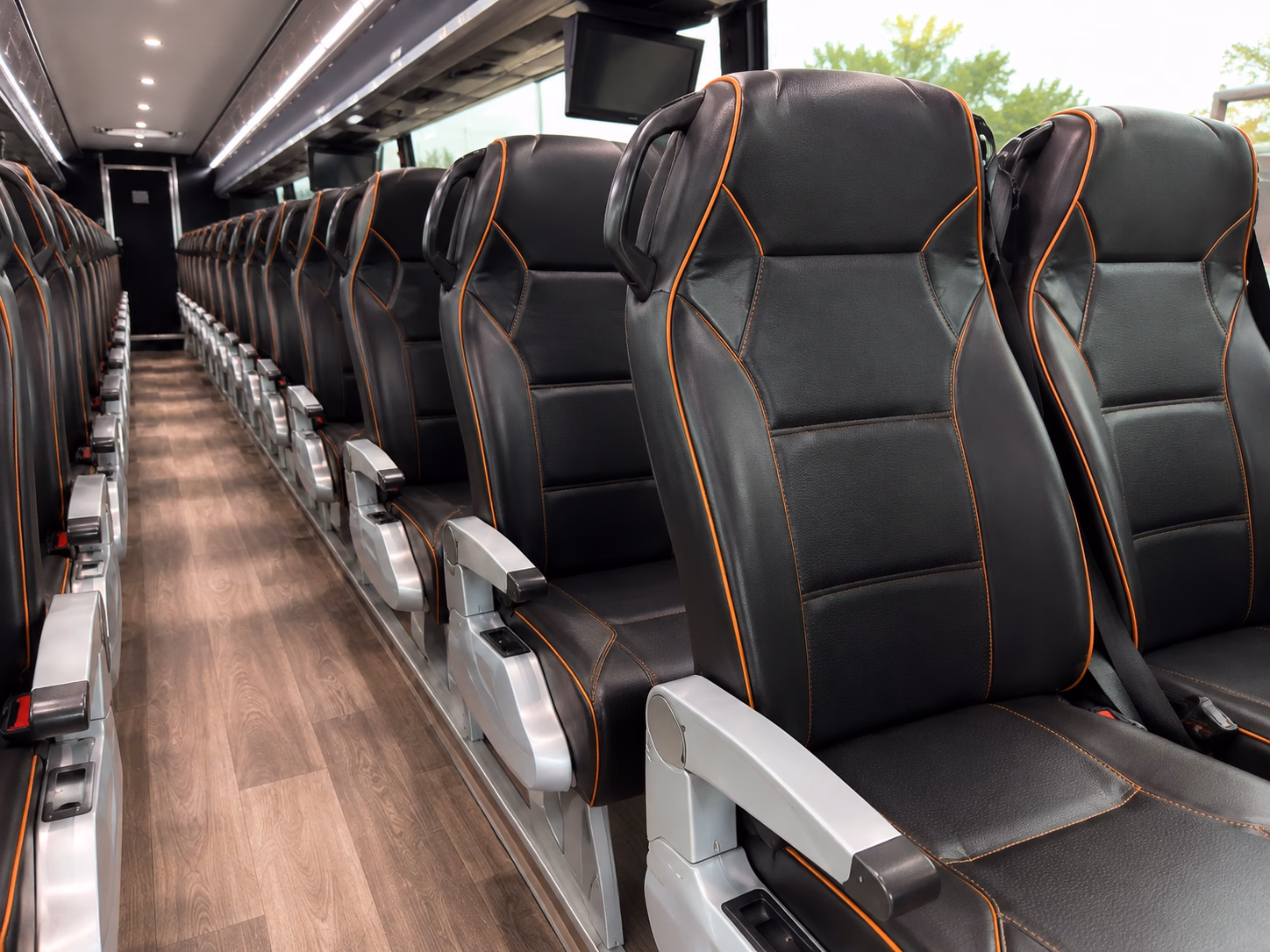 middletown charter bus interior