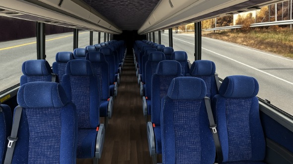 Interior of Charter Bus Company Trenton's 20 Passenger Mini bus in Trenton