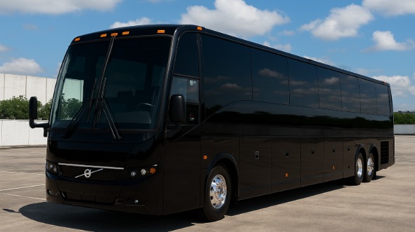 Exterior of Charter Bus Company Middletown's 56 Passenger Charter Bus in Middletown