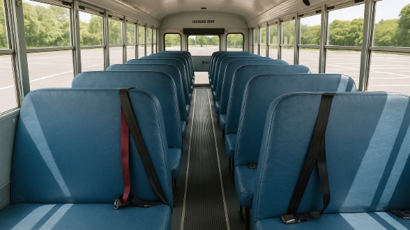 Interior of Charter Bus Company Philadelphia's School Bus in Philadelphia